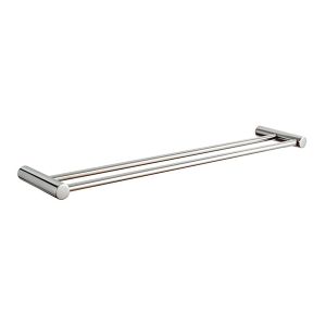 Evox Cappella Round Double Towel Rail Stainless Steel Chrome