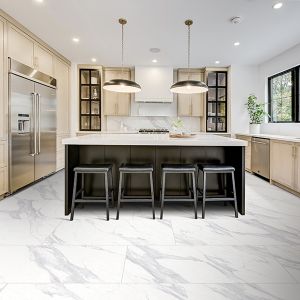 Statuario Venato Grès Porcelain Floor Tile 1st 600x1200mm (2.16m2)