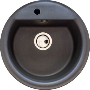 Abode Synchronist Prep Bowl Granite Black 500mm