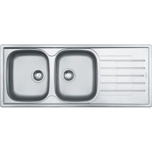 Franke Cascade CDX621-120 Stainless Steel Double Sink 1200x500x157mm