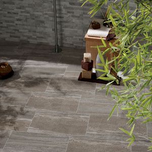 Pedro Charcoal Extruded Grès Porcelain Floor SR 420x635mm 2.13m2