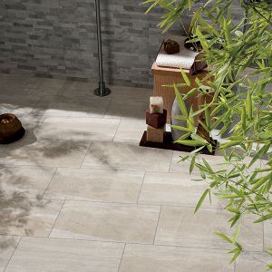 Pedro Sand Extruded Grès Porcelain Floor Tile 1st 420x635mm 2.13m2