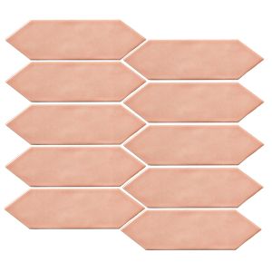 Coral Spear Head Porcelain Mosaic 300x200mm