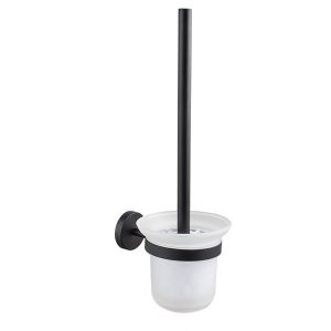 Evox Cadenza Stainless Steel Toilet Brush & Holder Matt Black