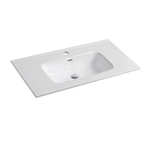 Nuvo Coria Ceramic Vanity Basin 600mm Matt White