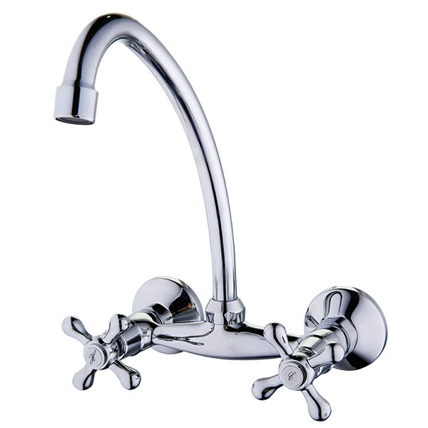 Evox Victoria Sink Mixer Wall-Mounted Chrome | Tile Africa