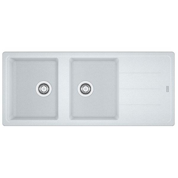 Franke Basis BFG621 Double Sink Polar White 1160x500x200mm | Tile