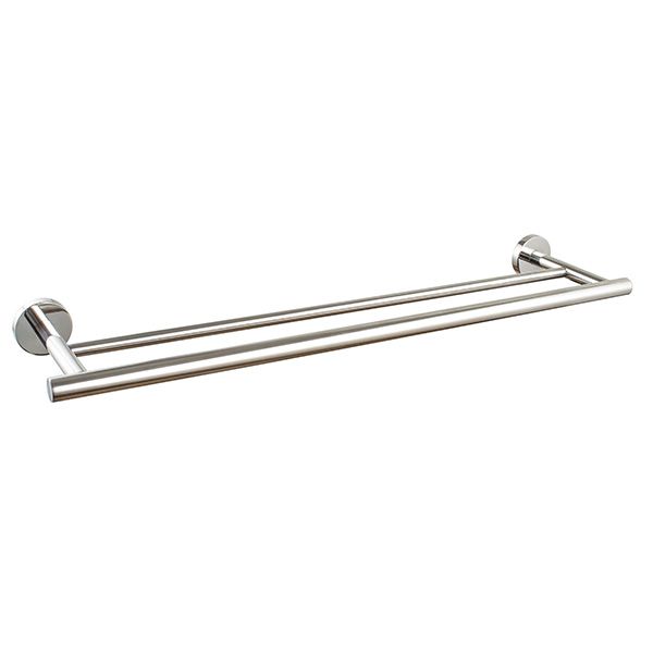 Evox Cadenza Stainless Steel Double Towel Rail 600mm Chrome | Tile