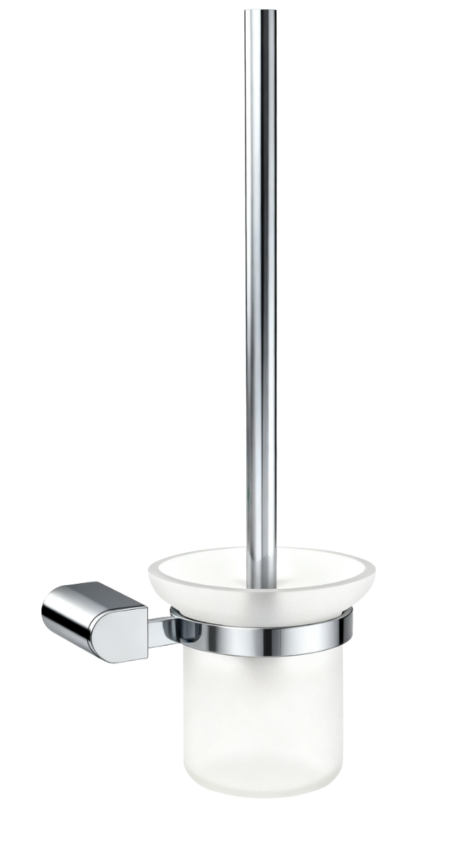 Evox Albion Round Toilet Brush & Holder Chrome | Tile Africa