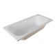 Lola Rectangle Fitted Acrylic Bath White