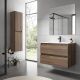 Nuvo Tara Wall-Hung Vanity Walnut 800mm