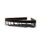 Croydex Corner Basket Alum Chunk Black