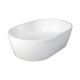 Nuvo Echo Oval Stone Counter Top Basin White 550x350x127mm
