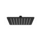 Evox Square Shower Head Stainless Steel Matt Black 200mm