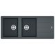 Franke Basis BFG621 Double Sink Black 1160x500x200mm