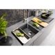 Abode Synchronist Large Sink Granite Metallic Grey 900mm