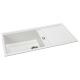 Abode Synchronist Large Sink Granite Metallic White 900mm