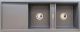 Abode Synchronist Double Bowl Sink Granite Metallic Grey 1160mm