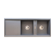 Abode Synchronist Double Bowl Sink Granite Metallic Grey 1160mm