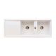 Abode Synchronist Double Bowl Sink Granite White 1160mm