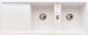 Abode Synchronist Double Bowl Sink Granite White 1160mm