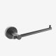 Bodie Lava Round Fixed Toilet Paper Holder Black
