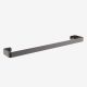 Bodie Onyx Square Single Towel Rail Black
