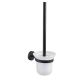 Evox Cadenza Stainless Steel Toilet Brush & Holder Matt Black