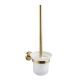 Evox Cadenza Stainless Steel Toilet Brush & Holder Brushed Gold