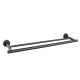 Evox Cadenza Stainless Steel Double Towel Rail 600mm Matt Black
