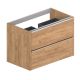 Evox Albion Double Drawer Vanity Oak Cambrian 600mm