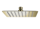 Evox Shower Head Stainless Steel Square Brushed Gold 200mm