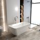 Nuvo Virtuo Rect Freestanding Acrylic Bath White 1680x750x580mm