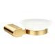 Evox Albion Round Soap Dish & Holder Brushed Gold