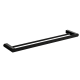 Evox Albion Round Double Towel Rail 600mm Matt Black
