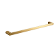 Evox Albion Round Single Towel Rail 600mm Brushed Gold