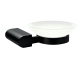 Evox Albion Round Soap Dish & Holder Matt Black