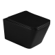 Nuvo Virtuo Wall Hung Pan Soft Square Matt Black