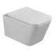 Nuvo Virtuo Wall Hung Pan Soft Square Glossy White