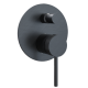 Evox Aqualin Round Concealed Diverter Mixer Graphite