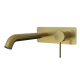 Evox Aqualin Round Wall-Mounted Basin Mixer Brushed Gold