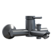 Evox Aqualin Round Bath Mixer with Handshower Kit Graphite