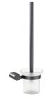 Evox Albion Round Toilet Brush & Holder Graphite