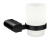 Evox Albion Round Tumbler & Holder Matt Black