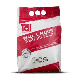 TAL Wall &amp; Floor White Grout 5kg