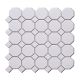 Octagon Matt White Porcelain Mosaic 300x300mm