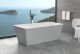 Evox Iris Rectangular Freestanding Bath White 1700x800x600mm