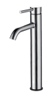 Nuvo Arc High Basin Mixer Chrome with Black Dome Cover & Base Ring