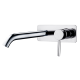 Nuvo Arc Wall-Mounted Basin Mixer Chrome With Black Dome Cover