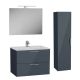 VitrA Mia Double Drawer Vanity & Tall Cabinet Set Anthracite 800m